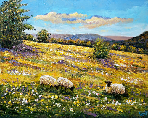 A Quiet, Relaxing Afternoon by vidyut Singhal, Painting for Sale on Singulart