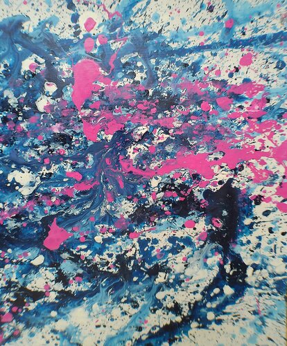 Pink lightening. par Margie Nottingham, Peinture en vente sur Singulart