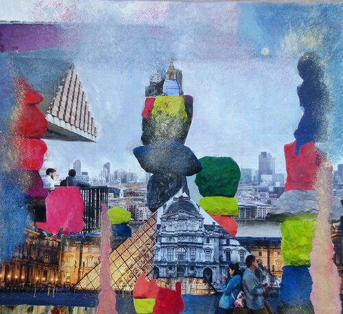Magic stones in the city by Roswitha Müller, Other Media for Sale on Singulart