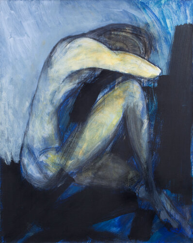 Sitting #1 by Alexander Chalovsky, 油畫 for Sale on Singulart
