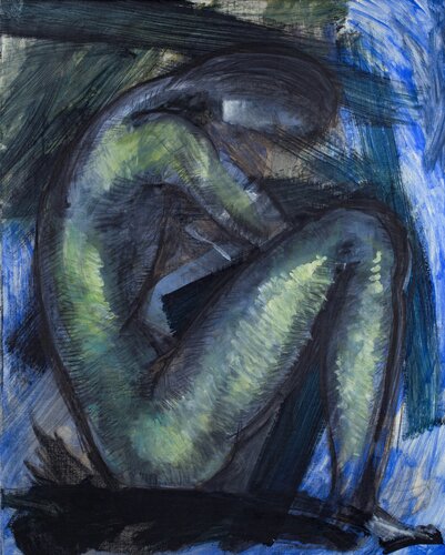 Sitting #2 von Alexander Chalovsky, Malerei kaufen auf Singulart