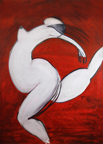 Red Runner de Alexander Chalovsky, Pintura a la venta en Singulart