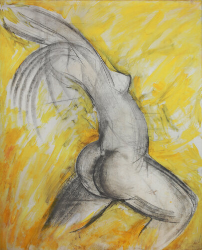 Yellow Runner by Alexander Chalovsky, 絵画 for Sale on Singulart