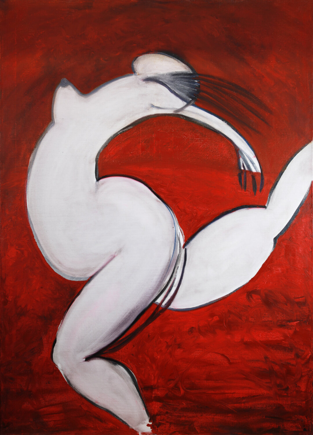 Red Runner Alexander Chalovsky Pintura original en venta