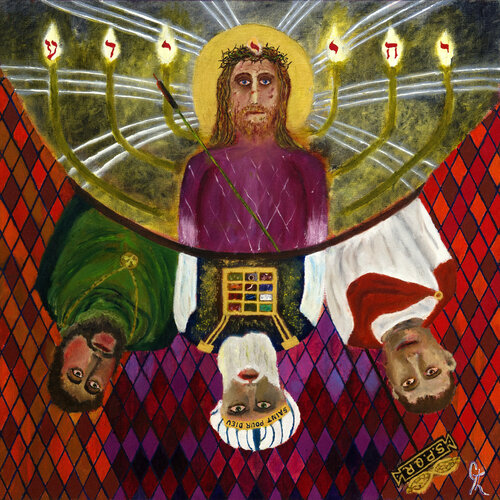Première station : Jésus est condamné à mort de Gérard Thoris, Pintura a la venta en Singulart