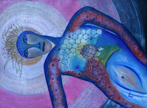 Transhumanisme III van Gérard Thoris, Schilderij te koop op Singulart