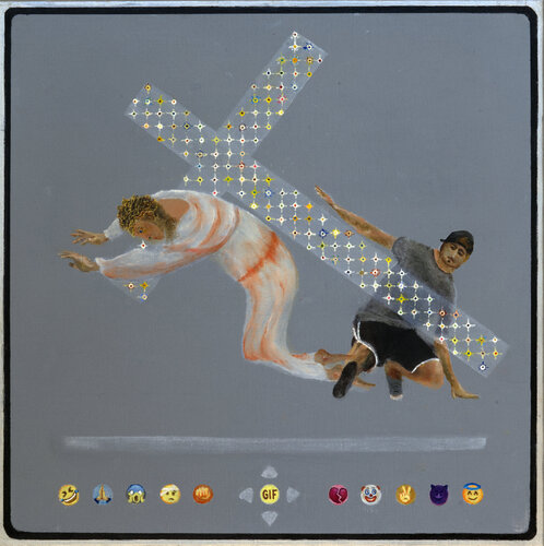 Septième station : Jésus tombe pour la deuxième fois by Gérard Thoris, Painting for Sale on Singulart