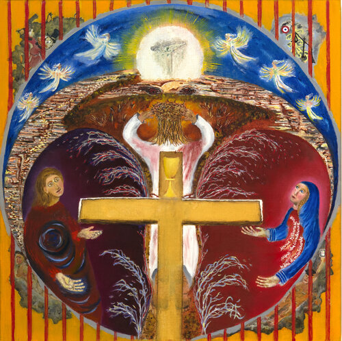 Neuvième station : Jésus tombe pour la troisième fois van Gérard Thoris, Schilderij te koop op Singulart