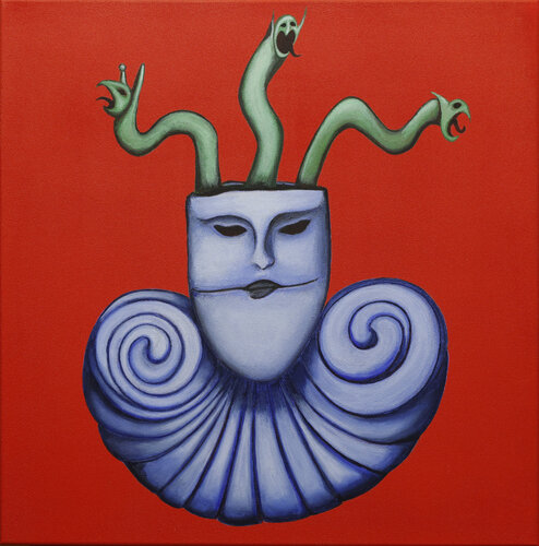 Pensieri raccapriccianti van Marco Cometto, Schilderij te koop op Singulart