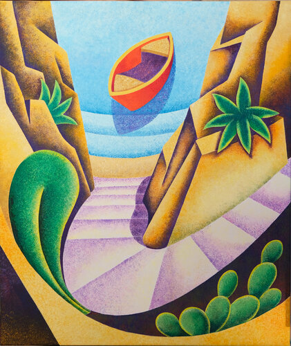Verso la cala par Giancarlo Colombo, Peinture en vente sur Singulart