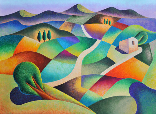 Oltre la siepe par Giancarlo Colombo, Peinture en vente sur Singulart