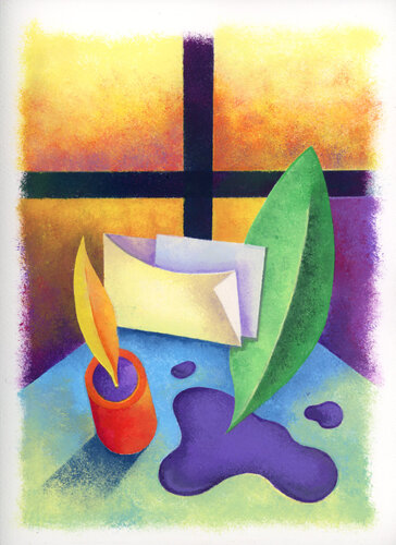 La corrispondenza par Giancarlo Colombo, Peinture en vente sur Singulart