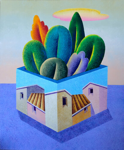 La scatola par Giancarlo Colombo, Peinture en vente sur Singulart