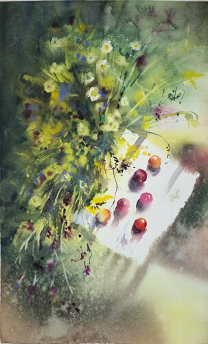 Memories of summer. di Alla Prisacar, Pittura in vendita su Singulart