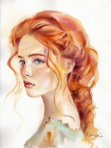 The elegance. by Alla Prisacar, Painting for Sale on Singulart