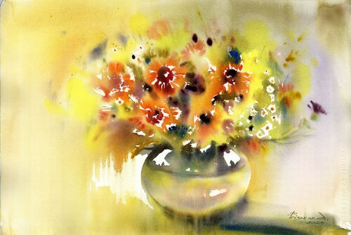 The summer mood. di Alla Prisacar, Pittura in vendita su Singulart