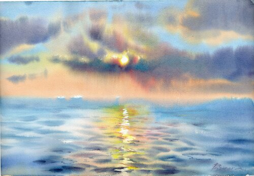 Sea impressions. di Alla Prisacar, Opera su carta in vendita su Singulart