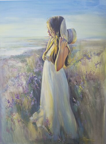 In a lavender by Alla Prisacar, 油畫 for Sale on Singulart