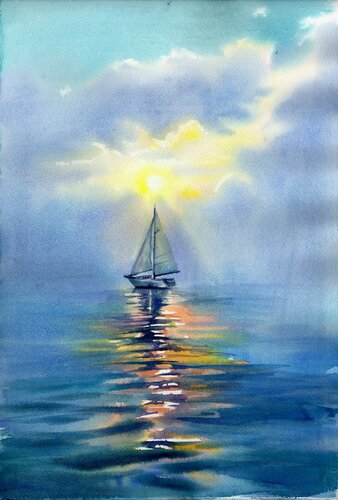 The hope. by Alla Prisacar, Work on Paper for Sale on Singulart