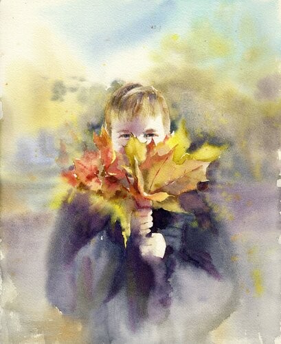Children's joy. by Alla Prisacar, 油畫 for Sale on Singulart