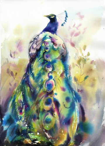 Picturesque bird von Alla Prisacar, Malerei kaufen auf Singulart