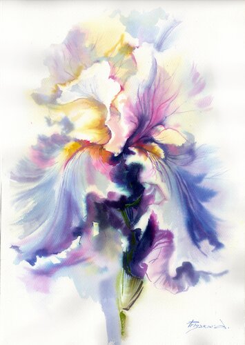 The iris van Alla Prisacar, Schilderij te koop op Singulart