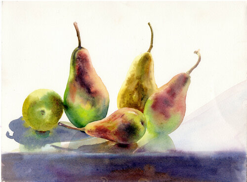 The shape of pear. von Alla Prisacar, Malerei kaufen auf Singulart