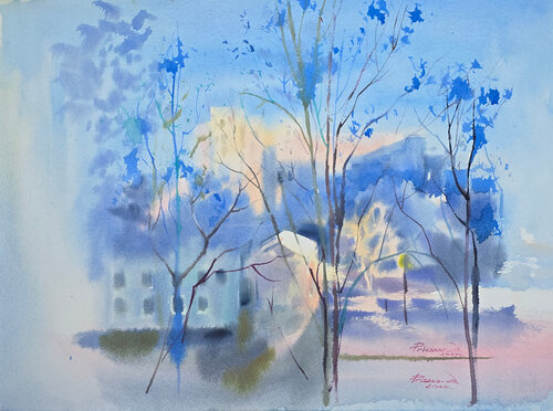 The blue day Alla Prisacar