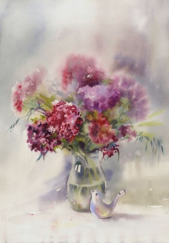 The charm of life by Alla Prisacar, 油畫 for Sale on Singulart