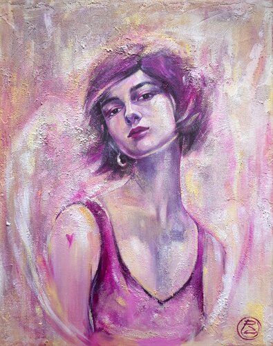 Her Perfection van Alla Prisacar, Schilderij te koop op Singulart