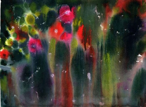 Flower pattern by Alla Prisacar, Painting for Sale on Singulart