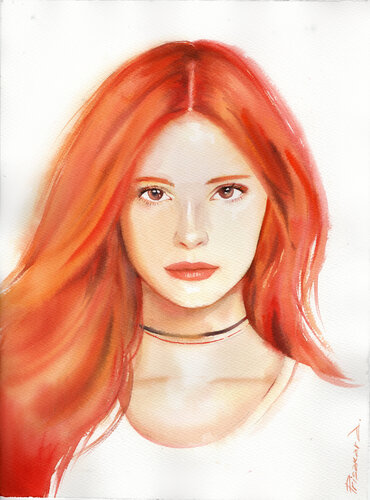The Ginger by Alla Prisacar, 종이 for Sale on Singulart