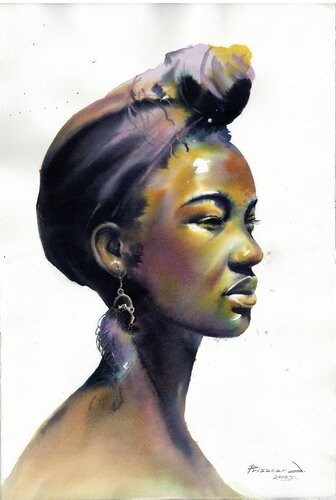 Looking into the distance by Alla Prisacar, 종이 for Sale on Singulart
