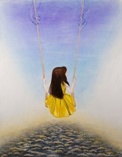 Al di sopra delle nubi c'è sempre il sole di Luisa Sodano, Pittura in vendita su Singulart