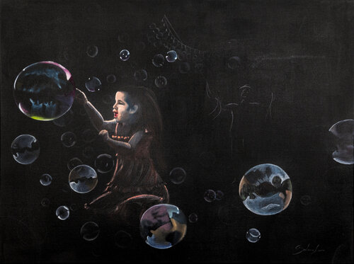 Le bolle di Luisa Sodano, Pittura in vendita su Singulart