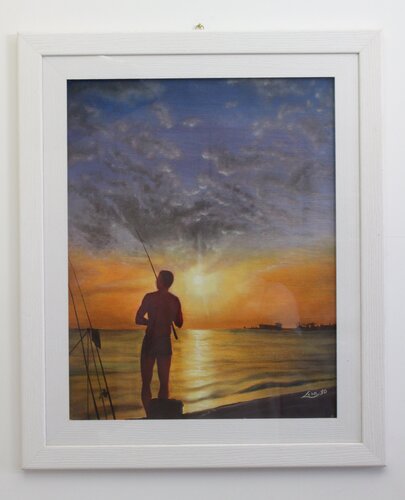 Tramonto tarantino di Luisa Sodano, Pittura in vendita su Singulart
