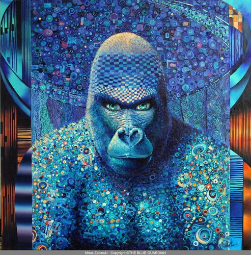 THE BLUE GUARDIAN von MARIUS ZABINSKI, Malerei kaufen auf Singulart