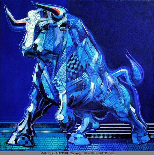 WALL STREET STORIES di MARIUS ZABINSKI, Pittura in vendita su Singulart