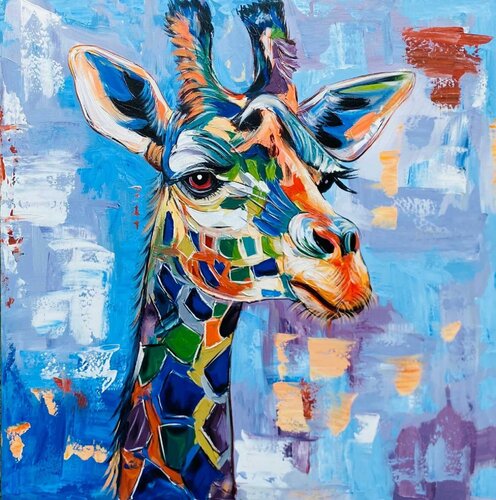 Towering Beauty di Kevin Jjagwe, Pittura in vendita su Singulart