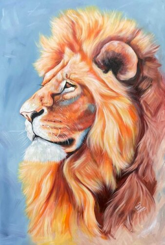 King in Calm van Kevin Jjagwe, Schilderij te koop op Singulart