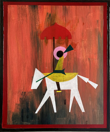 Walking the talk IIII par Marc Baillet, Peinture en vente sur Singulart