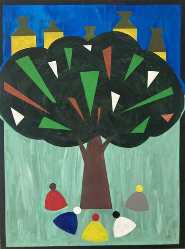 Envisionning a greener planet par Marc Baillet, Peinture en vente sur Singulart