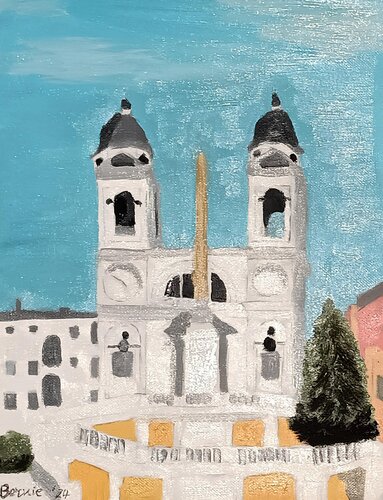 Trinità dei Monti di BERNARDO BANDINELLI, Pittura in vendita su Singulart