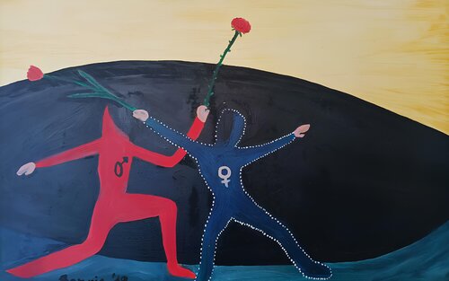 Eρως και βίος di BERNARDO BANDINELLI, Pittura in vendita su Singulart