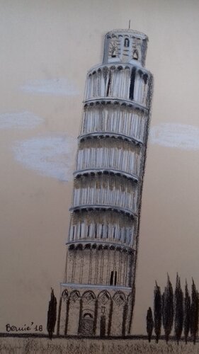 La torre di Pisa by BERNARDO BANDINELLI, 소묘 for Sale on Singulart