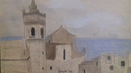 Gozo dall'alto by BERNARDO BANDINELLI, Drawing for Sale on Singulart