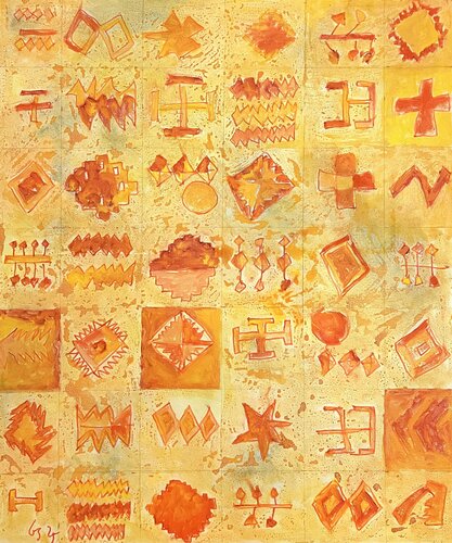 Navajo Patterns by Georg Schmidt, 油畫 for Sale on Singulart