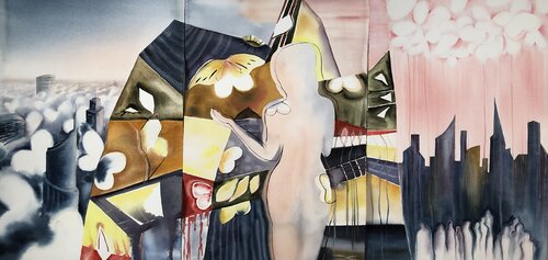 Rebuild by Nadia Khovaeva, Work on Paper for Sale on Singulart