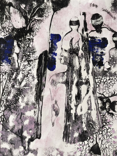 The shroud by Nadia Khovaeva, Work on Paper for Sale on Singulart
