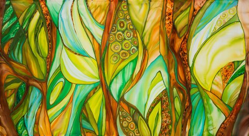 Green Dream 1 by Galina Lorentzen, 회화 for Sale on Singulart
